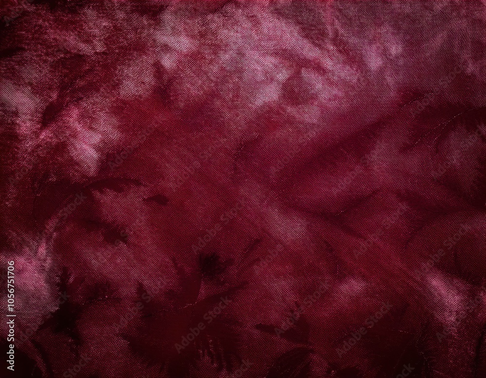 Maroon color tie dye fabric texture background Maroon color tie dye fabric texture background