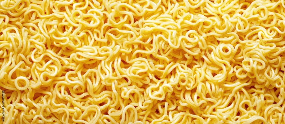 Full Frame Yellow Instant Noodles For Background Full Frame Yellow Instant Noodles For Background