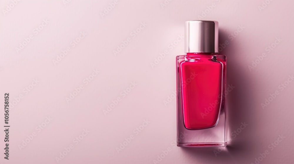 Open Bottle Of Nail Polish On White Background Open Bottle Of Nail Polish On White Background