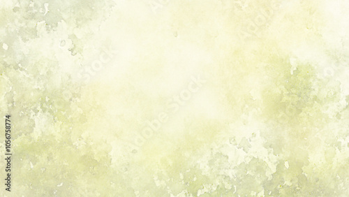 Light Green Watercolor Background With Grainy Texture.