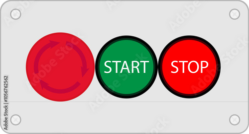 Emergency-Start-Stop Push button switch Station