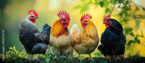 Wallpaper Mural Brahma Chickens Are Very Beautiful With Their Large Body And Color Torontodigital.ca
