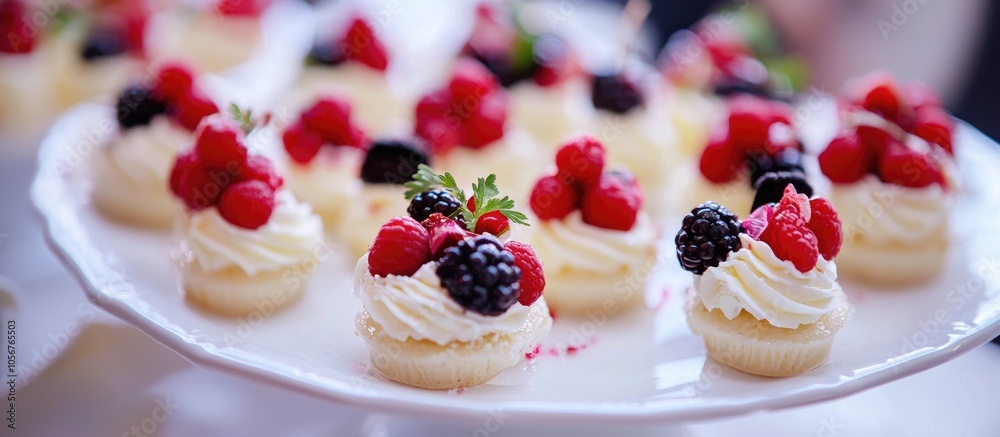 Beautifully Decorated Catering Snacks And Appetizers