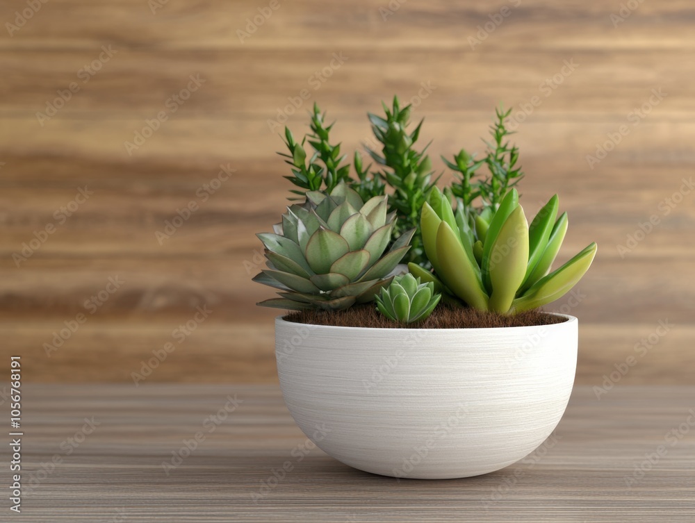 Chic Cactus Arrangement in Modern Planter Chic Cactus Arrangement in Modern Planter