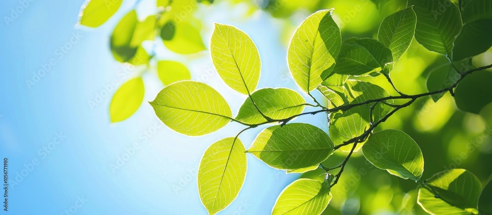 Green Leaves Of A Tree Against The Sky