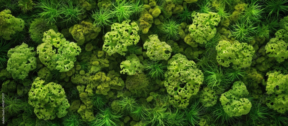 Fototapeta premium Moss Macro Background