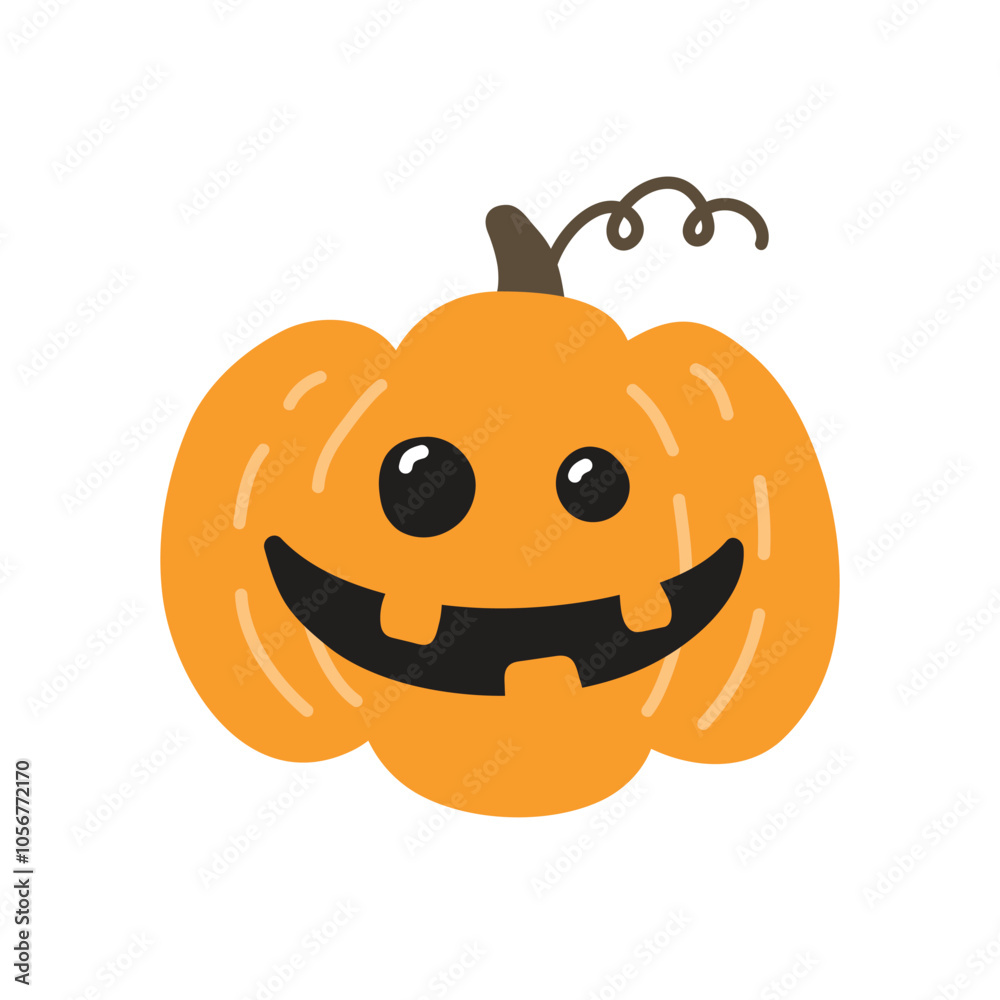 Collection of Halloween pumpkins icon. Vector illustration
