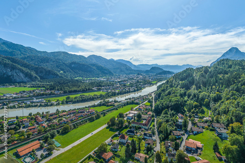 Sommer bei Kiefersfelden nahe Kufstein im Unterinntal am Kaisergebirge photo