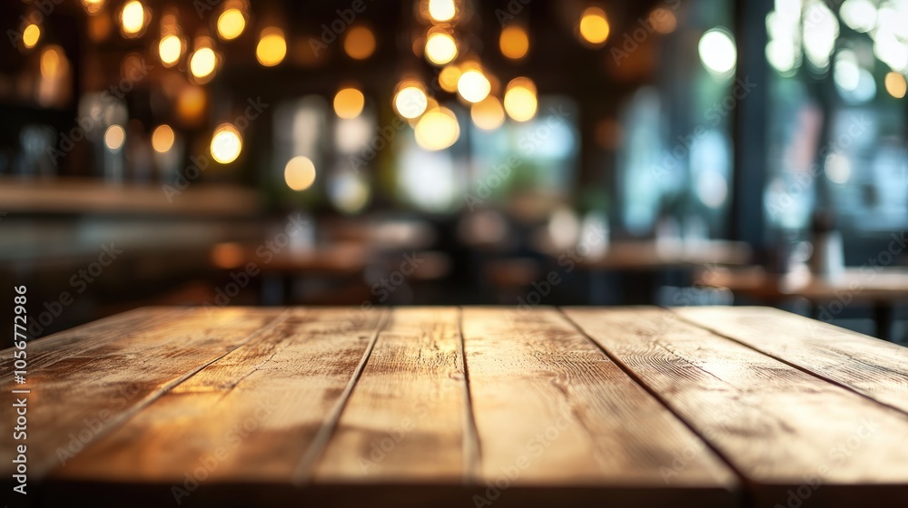 Elegant wooden table in a restaurant featuring a blurred bokeh background Vintage cafe atmosphere with cozy interior design Abstract pub setting with retro decor ideal for dining experiences Elegant wooden table in a restaurant featuring a blurred bokeh background Vintage cafe atmosphere with cozy interior design Abstract pub setting with retro decor ideal for dining experiences