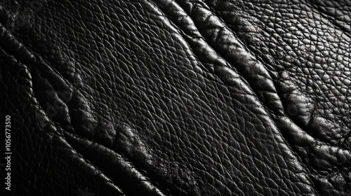 Abstract black leather texture suitable for use as a background photo