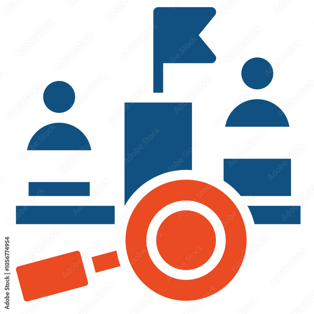 Obraz premium Competitive Landscape Icon