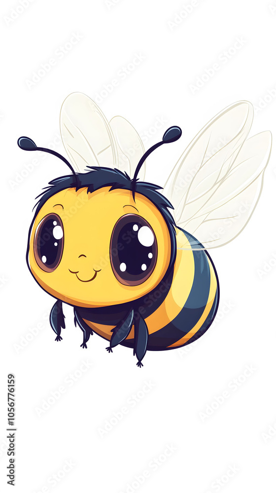 Obraz premium Cute cartoon bee