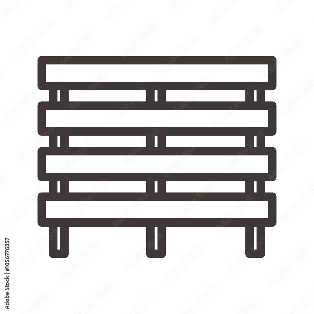 fence line icon fence line icon