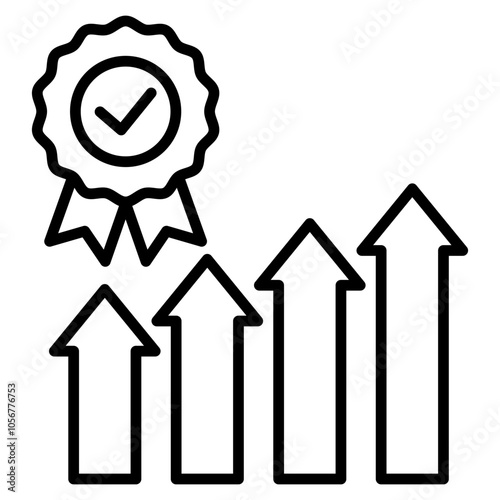 Quality Improvement Icon Element For Design
