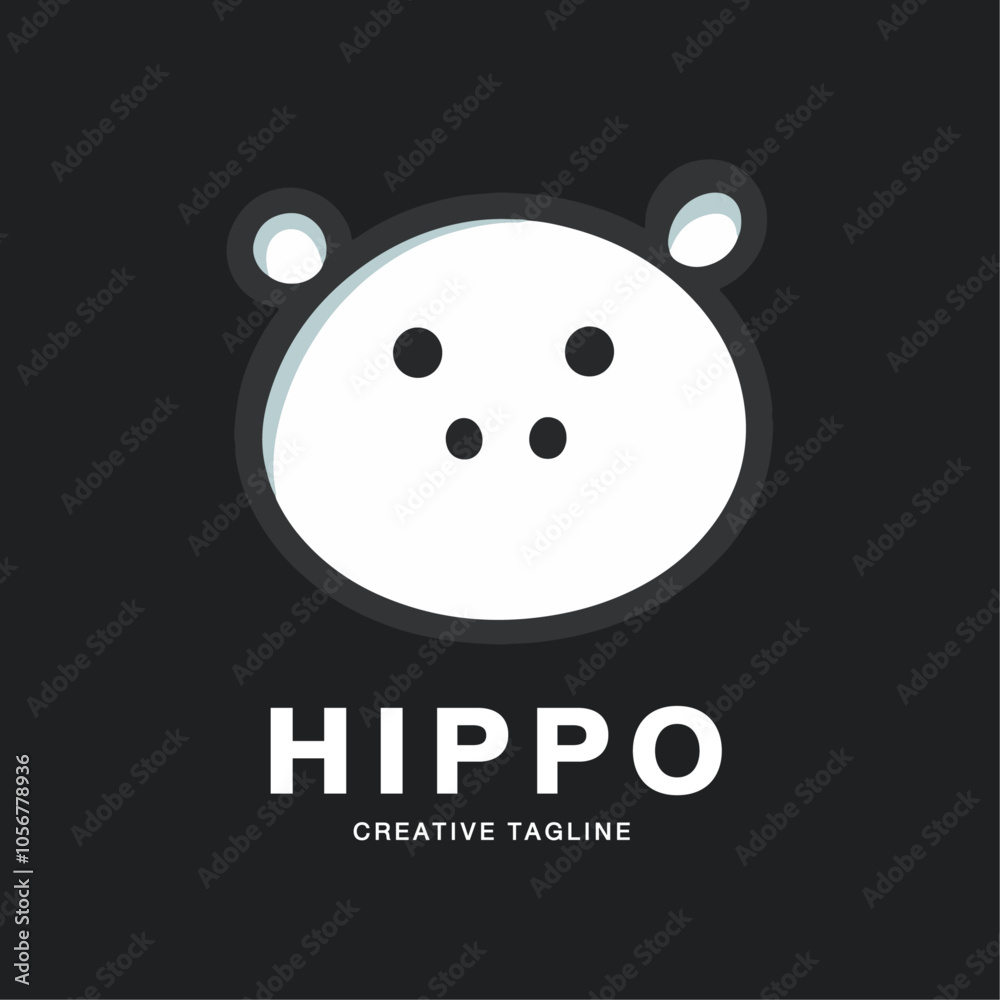 Fototapeta premium Logo Vector for Hippo