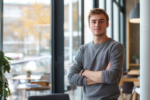 a young office worker