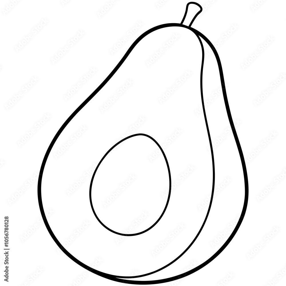 avocado isolated on white background avocado isolated on white background