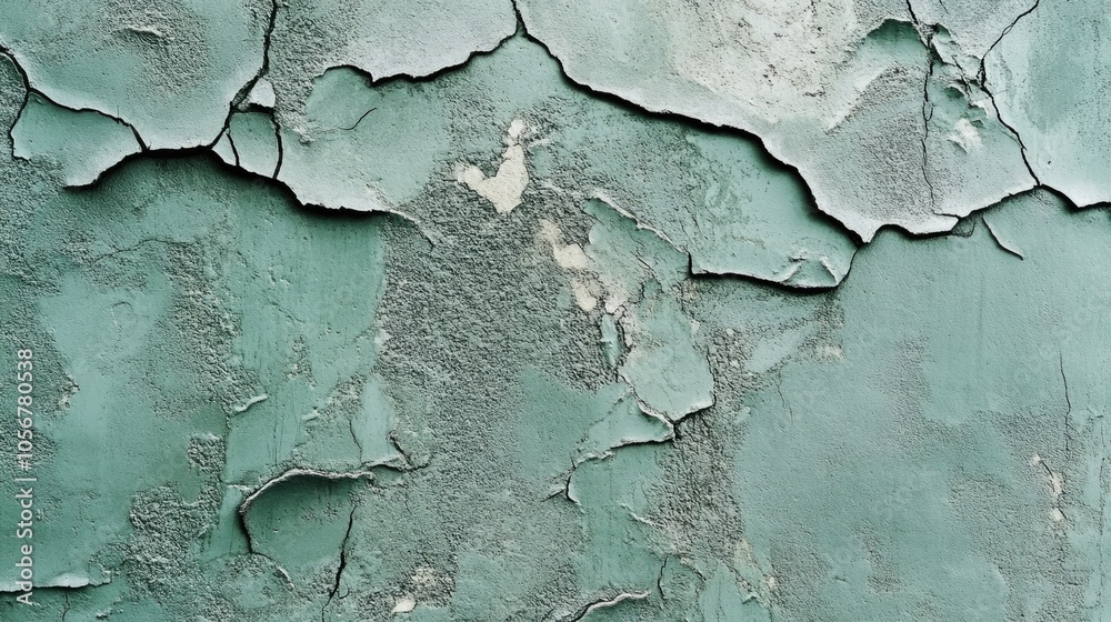 Celadon green concrete wall featuring a textured surface with scuffs and cracks Celadon green concrete wall featuring a textured surface with scuffs and cracks