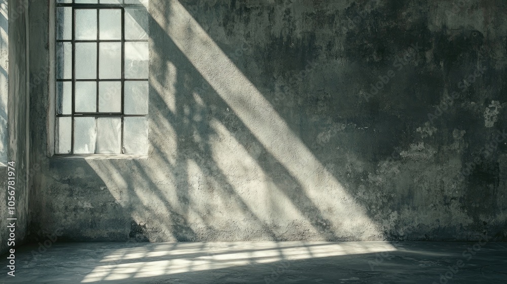 Dark cement wall and studio room backdrop