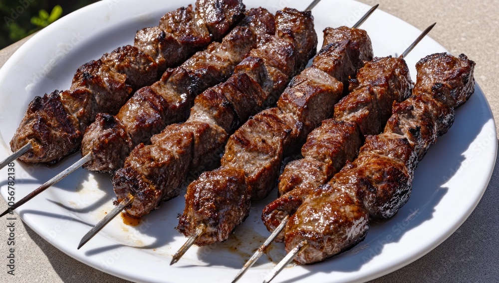 Grilled Meat Skewers - Perfect Summer Dish Grilled Meat Skewers - Perfect Summer Dish