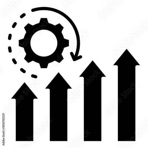 Process Optimization Icon Element For Design