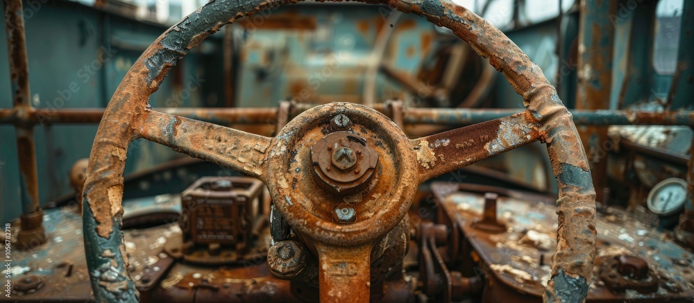 Steering Wheel Old Artillery Gun Steering Wheel Old Artillery Gun