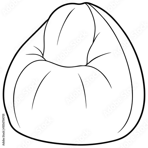 illustration of a bean bag chair