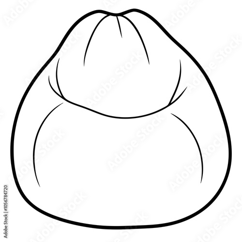 illustration of a bean bag chair