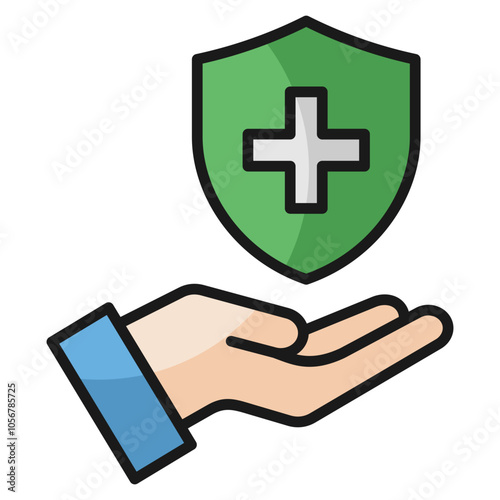 Safety Assurance Icon Element For Design