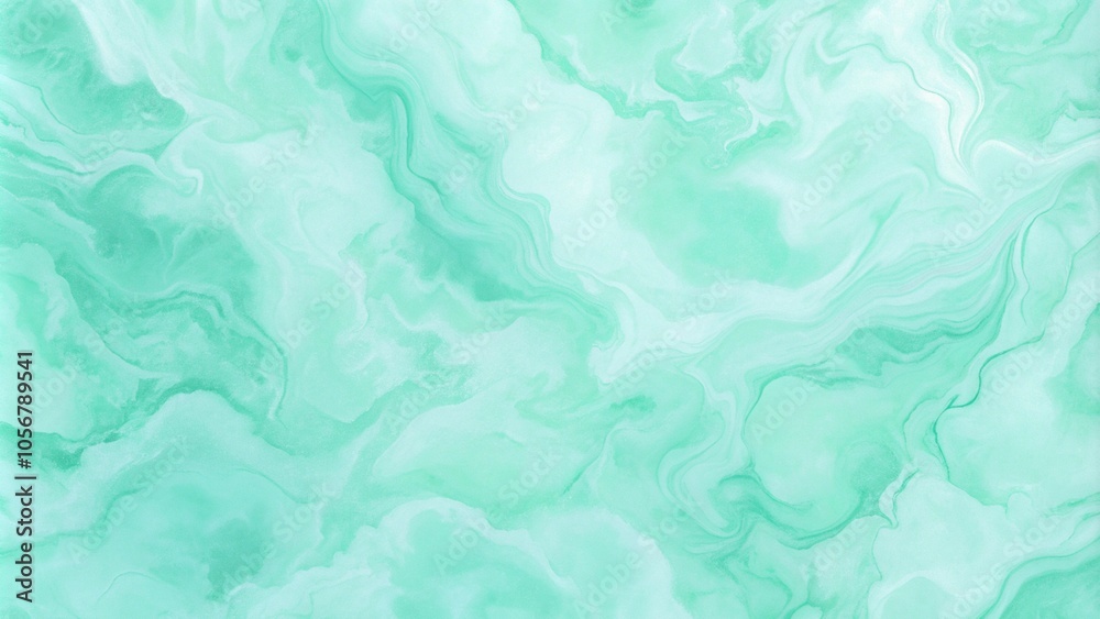 Mint green pastel marble textures color illustration background.
