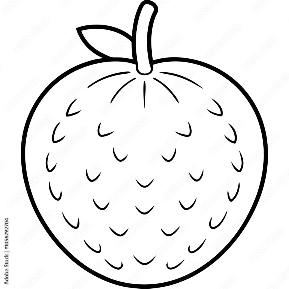 illustration of an breadfruit illustration of an breadfruit