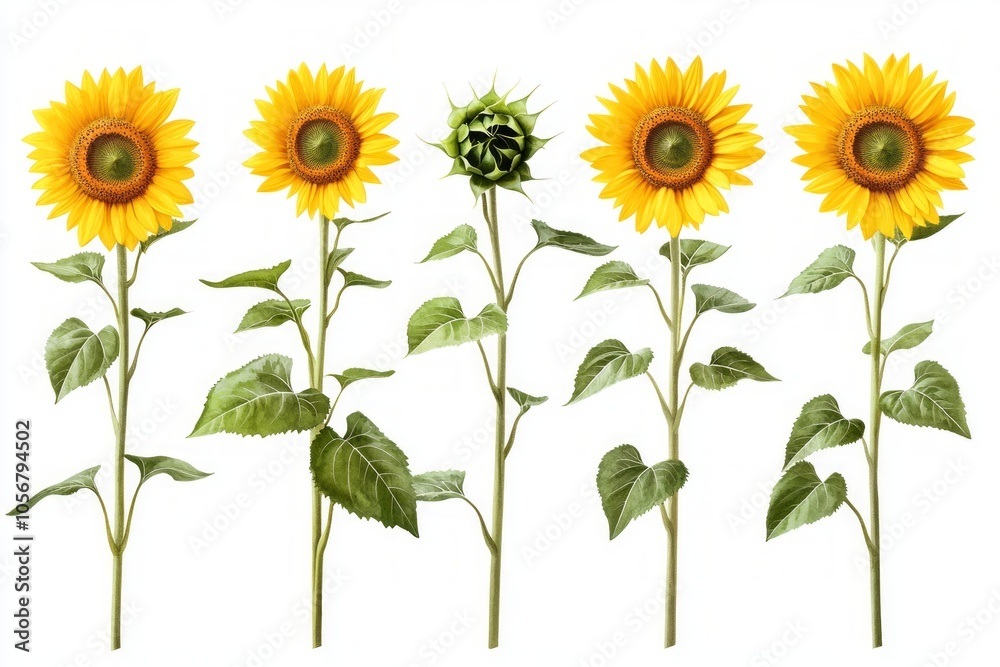 Fototapeta premium Beautiful Sunflower Collection