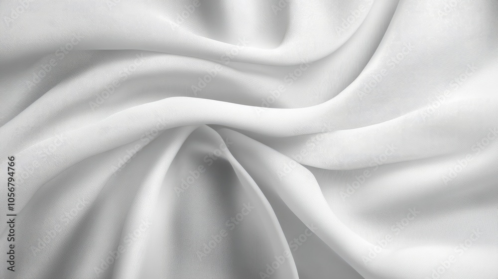 Obraz premium Elegantly smooth and soft white fabric texture background