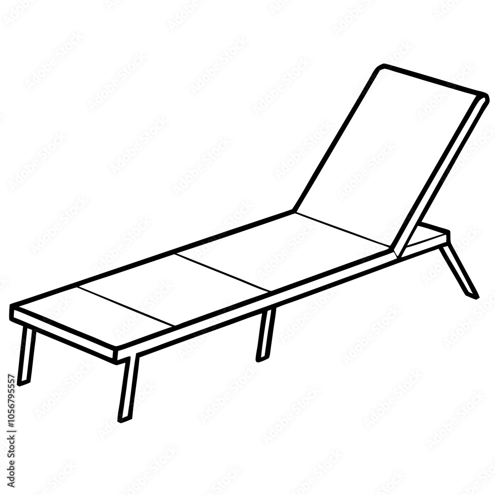 chaise lounge isolated on white chaise lounge isolated on white