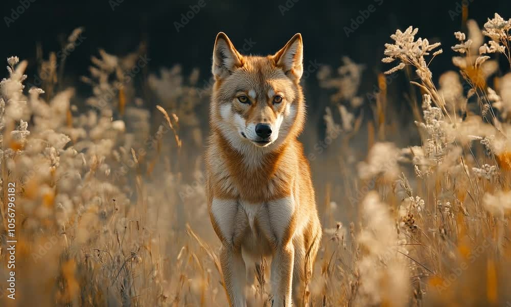 a dingo roaming the Australian bush a dingo roaming the Australian bush