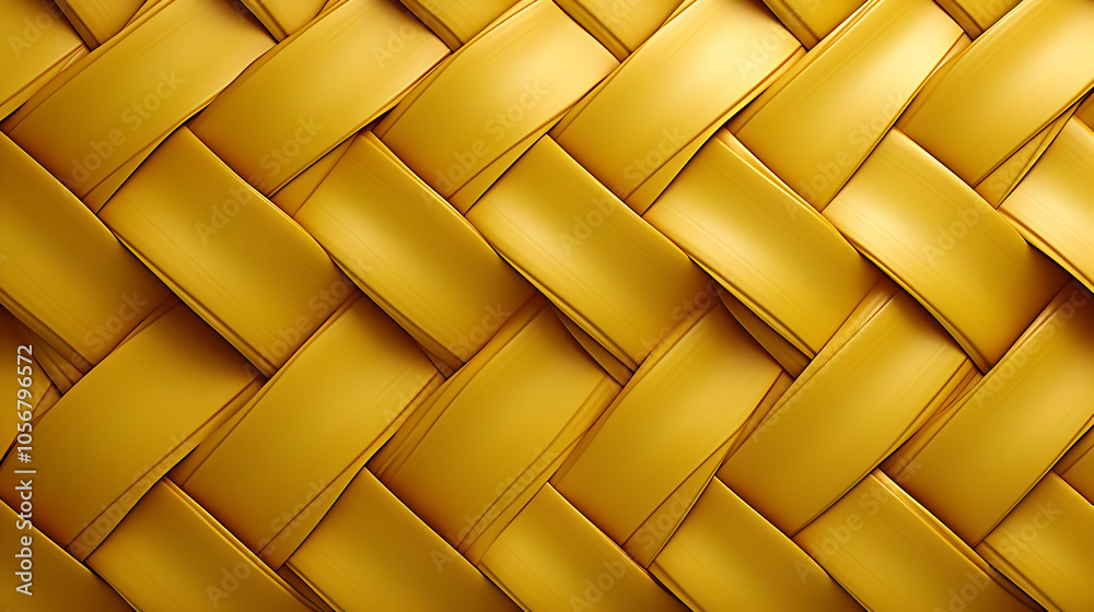 Golden Woven Pattern 3D Abstract Background Golden Woven Pattern 3D Abstract Background