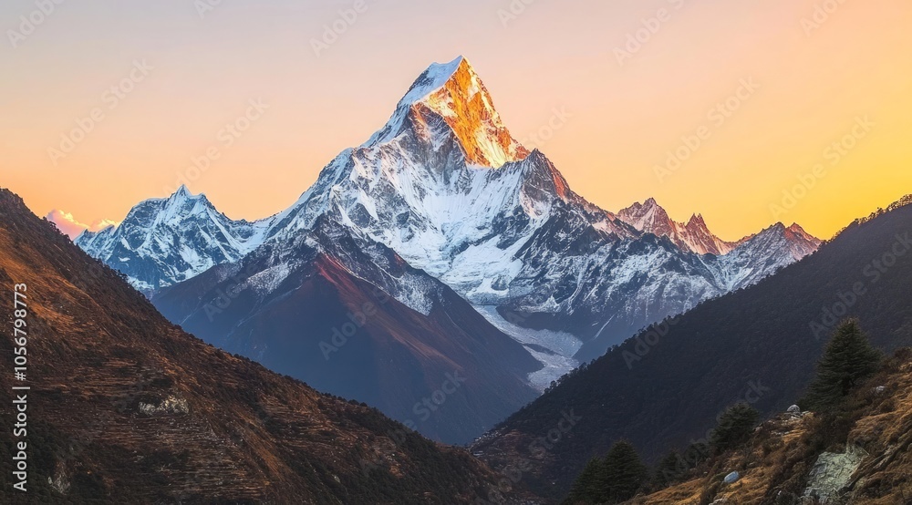 Obraz premium Majestic Himalayan Peaks at Sunrise