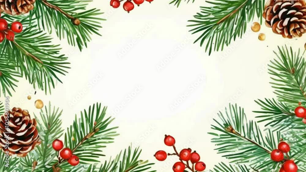 christmas frame with fir branches copy space for text christmas frame with fir branches copy space for text