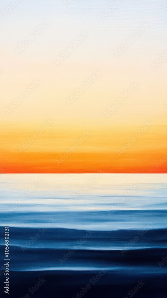 Obraz premium Golden Hour Twilight: Hazy Light Casting a Warm Glow Over Serene Landscapes