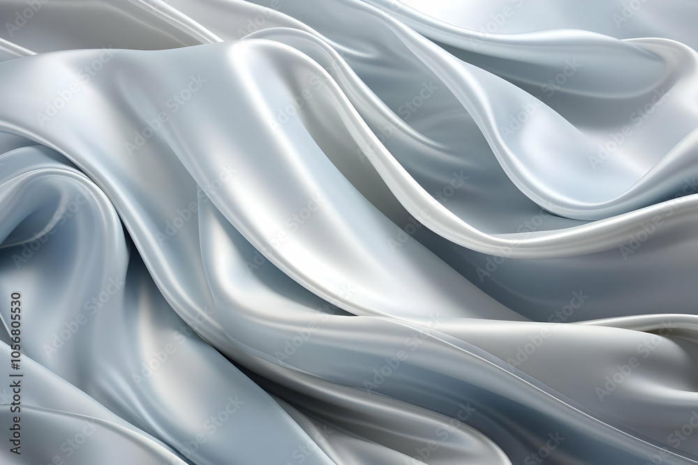 Abstract 3D Silver Fabric Background Abstract 3D Silver Fabric Background