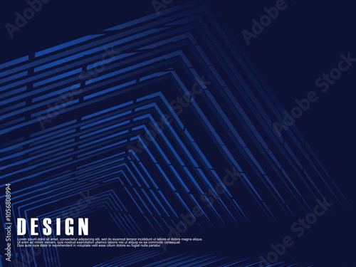 Premium background design with diagonal dark blue stripes pattern. Vector horizontal template for digital luxury business banner, contemporary formal invitation, luxury voucher, prestigious gift.