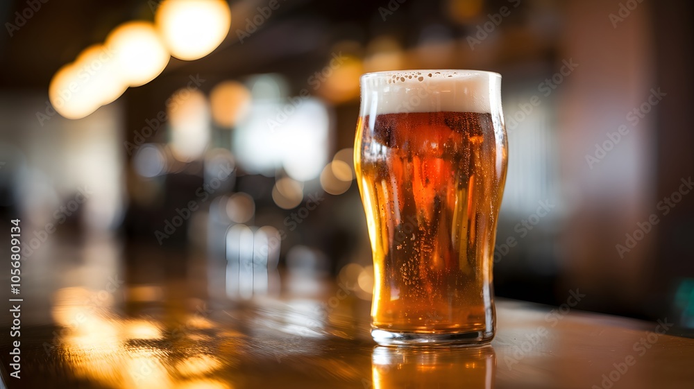 a frosty glass of beer with condensation. a frosty glass of beer with condensation.