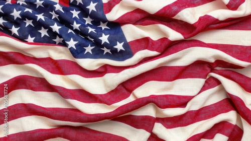 Wallpaper Mural "AMERICAN" text in bold letters filled with American flag pattern, symbol of patriotism and national pride, clean white background Torontodigital.ca