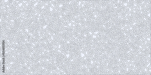 Abstract black lines on white background. Chaotic lines texture. Pattern with labirint effect.