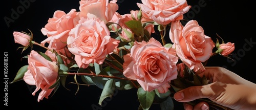 Romantic Pink Roses for Valentine's Day Celebration