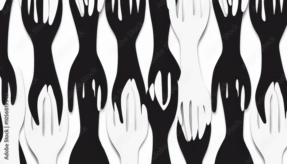 Large assembly of identical human icons, monochromatic design, crowd and social structure concept Large assembly of identical human icons, monochromatic design, crowd and social structure concept