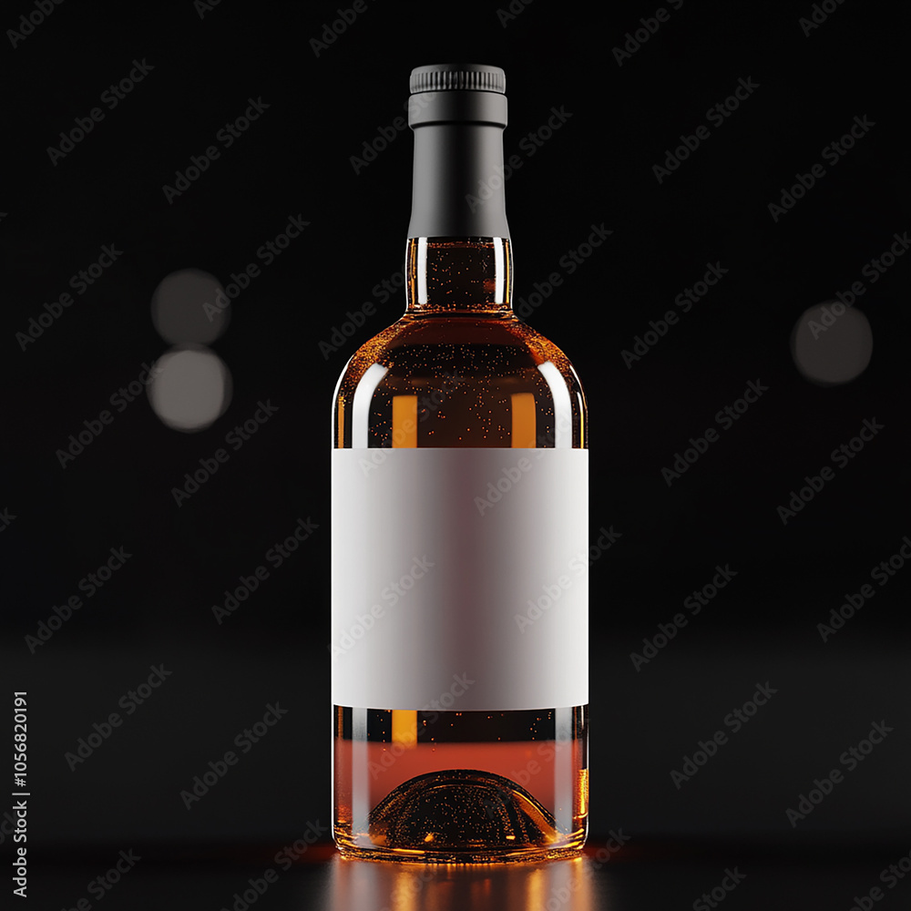 spirits with liquor bottle mockup with abstract background spirits with liquor bottle mockup with abstract background
