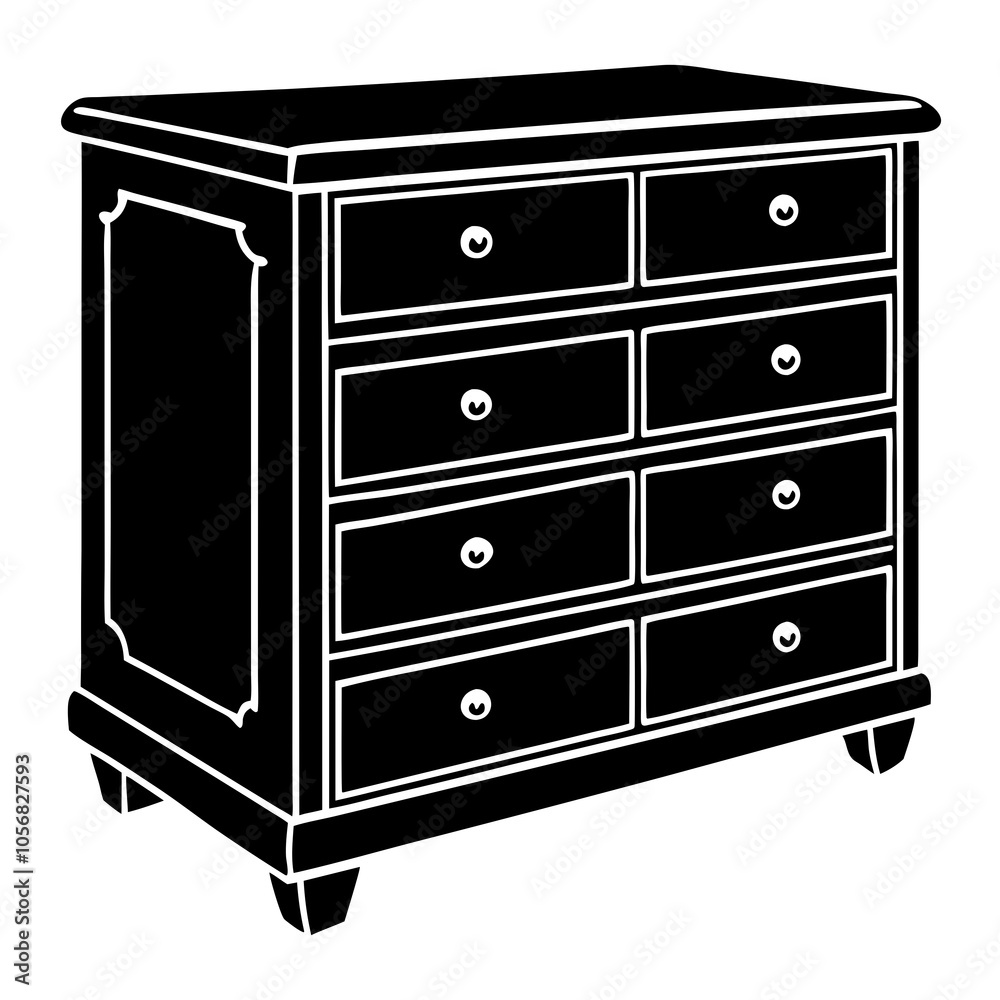 chest of drawers isolated on white chest of drawers isolated on white