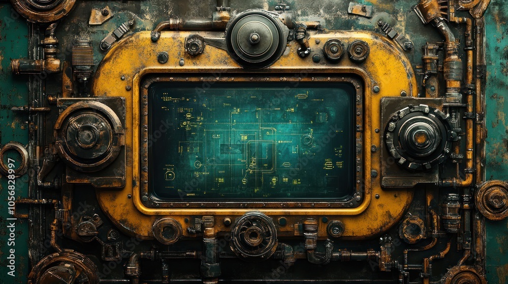 Fototapeta premium Steampunk Control Panel