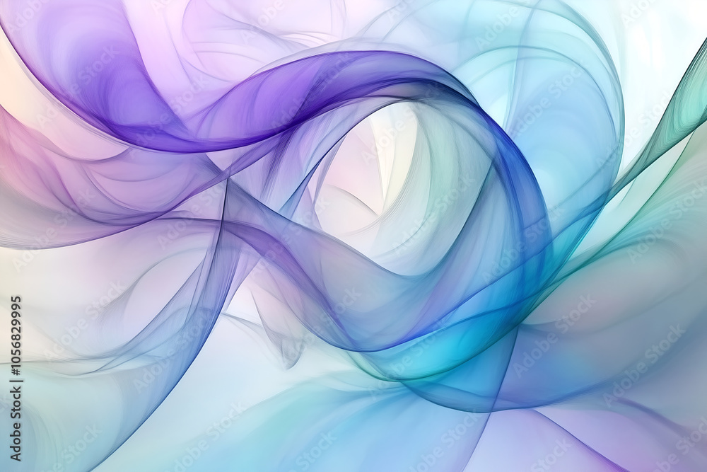Abstract green, blue and purple waves on light background. Flowing gradient abstract with soft textures. Modern design element for website or presentation Abstract green, blue and purple waves on light background. Flowing gradient abstract with soft textures. Modern design element for website or presentation
